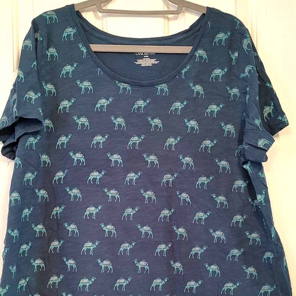Women's Lane Bryant Short Sleeve Blue Tshirt